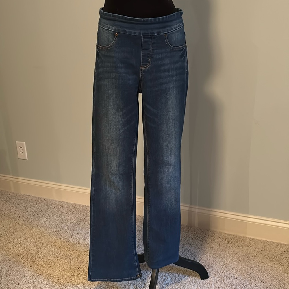 Tribal pull on flare jeans. Size 8
